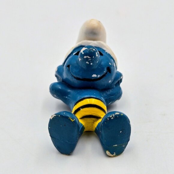 Vintage Smurf Lot Peyo Schleich W. Germany Figurines Lot Of 3 Read - Picture 10 of 16